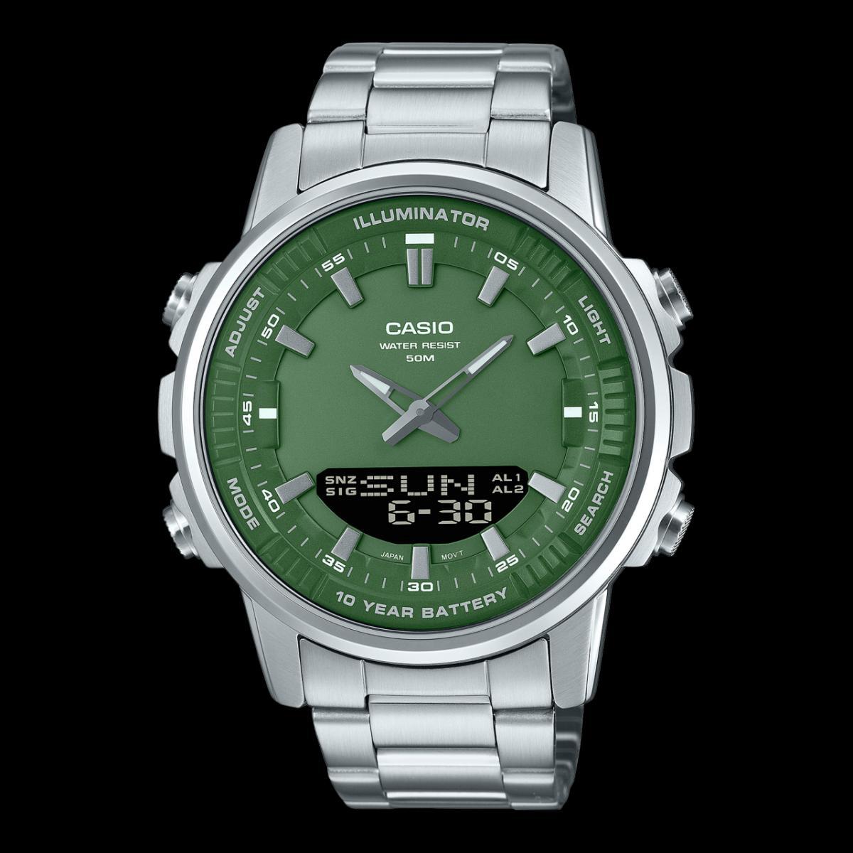 CASIO Stainless Steel Band Analog Digital