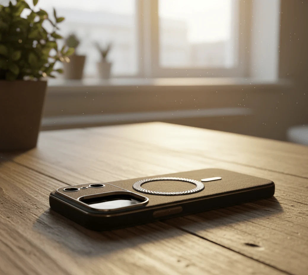 Premium Leather MagSafe Cover for iPhone